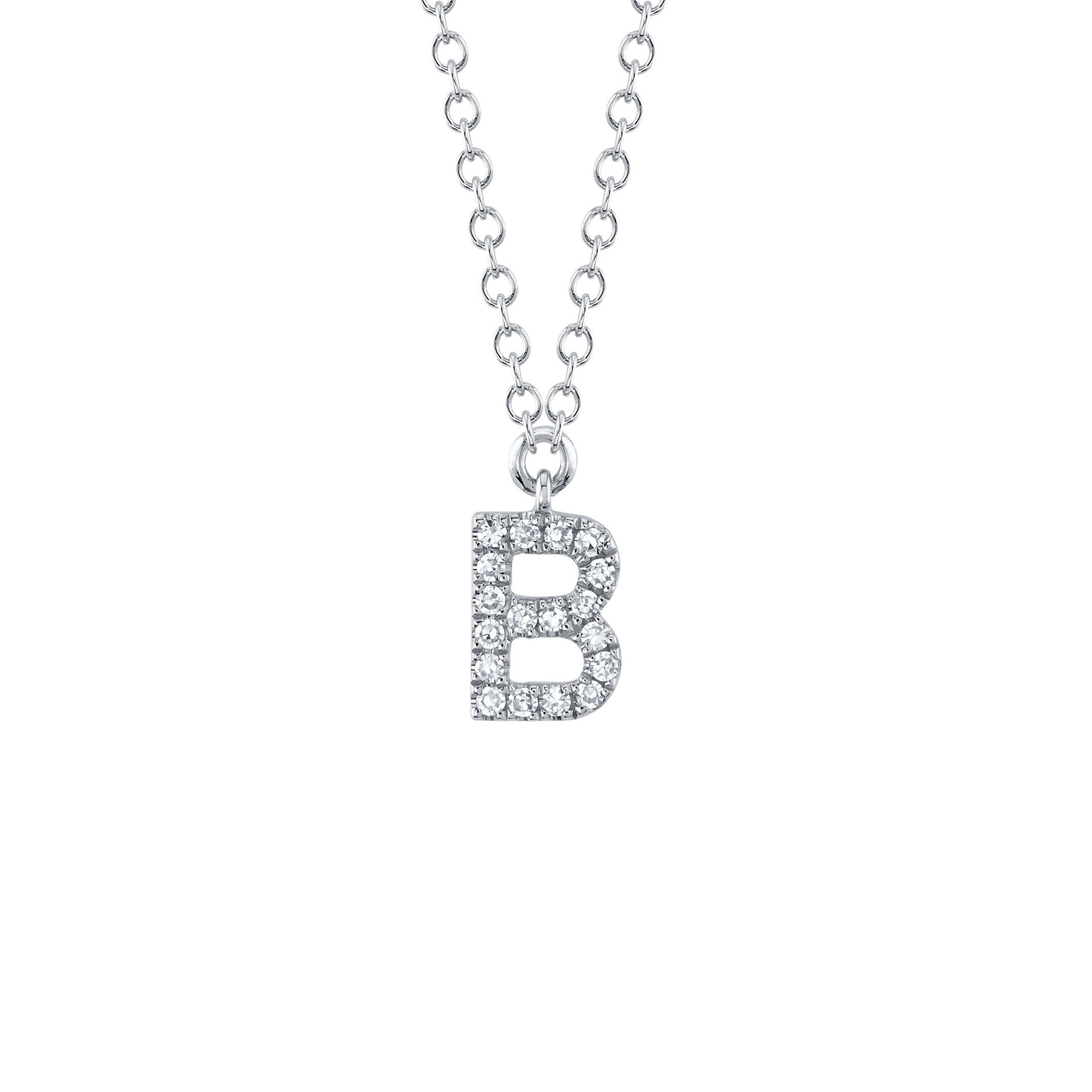 Gold b initial necklace on sale